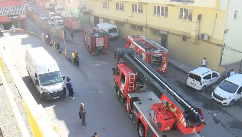 İstanbul'da Tekstil Atölyesinde Çıkan Yangın, Korku Dolu Anlar Yarattı
