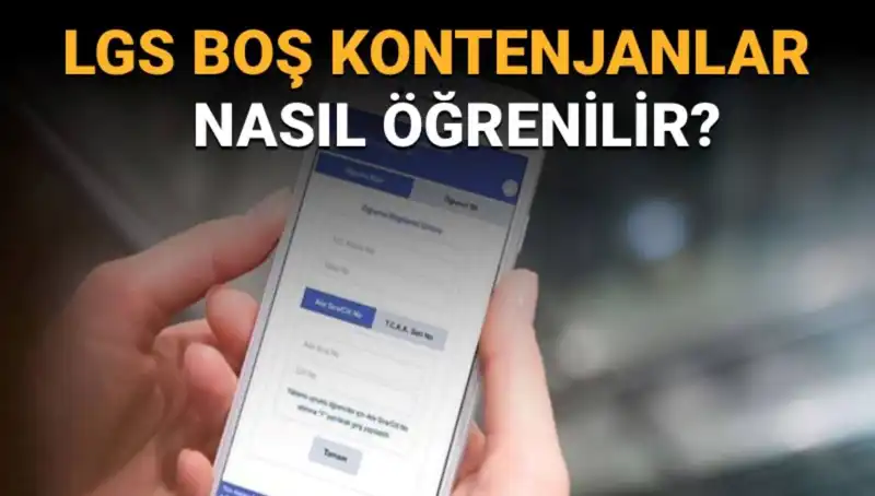 LGS Boş Kontenjanlar ve Tabanlar: e-Okul ile Kolayca Öğrenin!