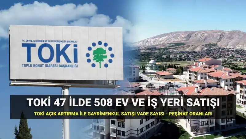TOKİ Açık Artırma İle 508 Yeni Konut ve İş Yeri Satıyor!