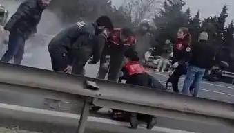 TEM Otoyolu'nda Zincirleme Kaza: Polisler de Yaralı!