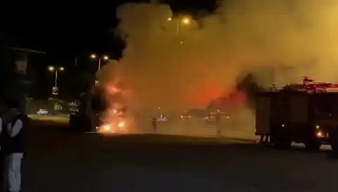 Zonguldak'ta Seyir Halindeki TIR'ı Korkutan Alevler Sardı
