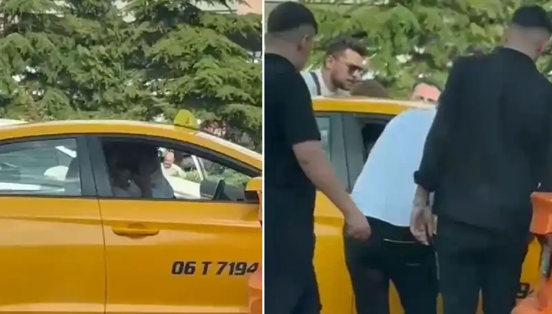 Trafikte Tartıştığı Taksi Şoförüne Yumruk Atan Sürücü Olayı Sosyal Medyada Gündem Oldu